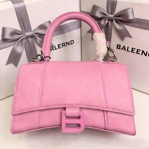 Balenciaga Hourglass Handle Bag in Pink